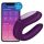 Satisfyer Double Joy - smart, vanntett parvibrator (lilla)