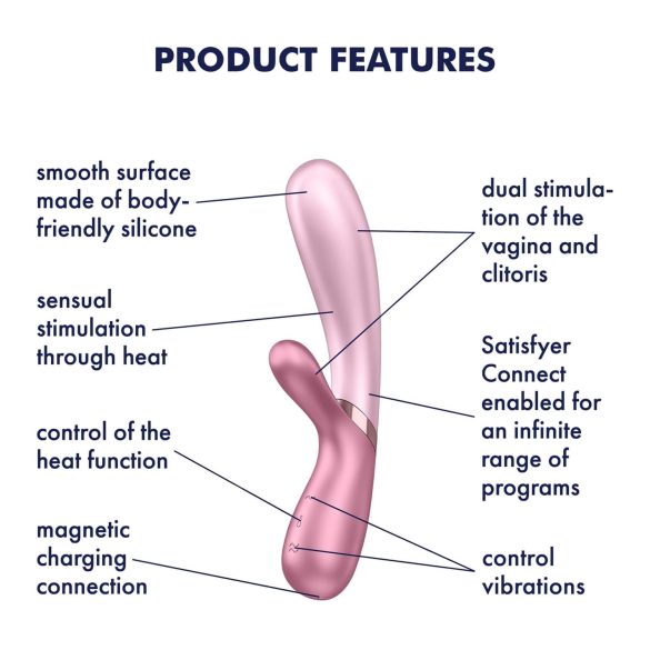 Satisfyer Hot Lover - smart vibrator (rosa)
