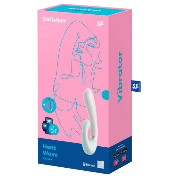 Satisfyer Heat Wave - smart, oppvarmende armvibrator (mint)