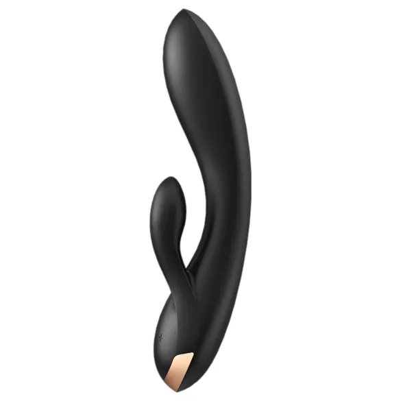 Satisfyer Double Flex - appstyrt vibrator med klitorisstimulator (svart)