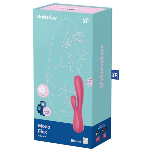 Satisfyer Mono Flex - smart vannbestandig vibrator (rød)
