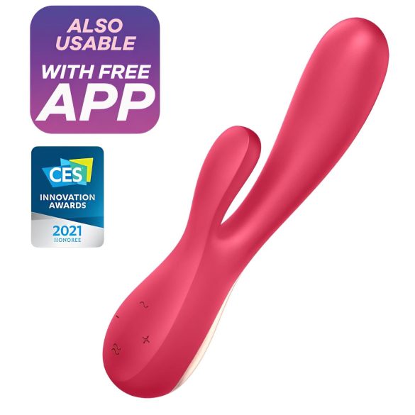 Satisfyer Mono Flex - smart vannbestandig vibrator (rød)