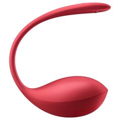   Satisfyer Shiny Petal - rød vibrerende egg med fjernkontroll
