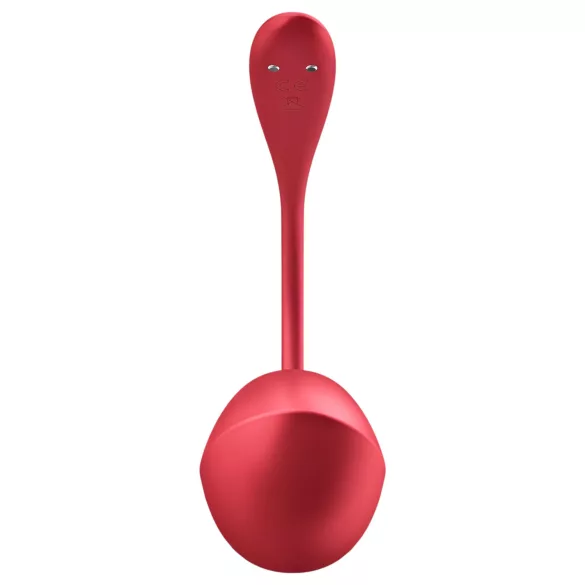 Satisfyer Shiny Petal - rød vibrerende egg med fjernkontroll