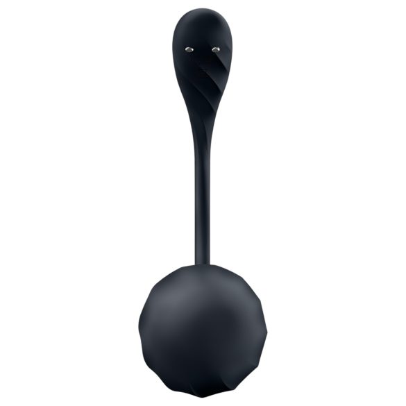 Satisfyer Ribbed Petal - trådløst vibrerende egg (svart)