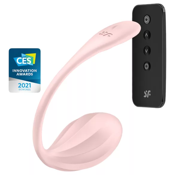 Satisfyer Ribbed Petal - trådløst vibrasjonsegg (rosa)