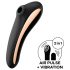 Satisfyer Dual Kiss - Oppladbar vaginal og klitorisvibrator (svart)