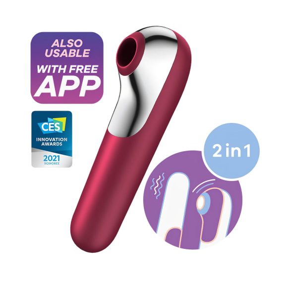 Satisfyer Dual Love - smart vagina- og klitorisvibrator (rød)