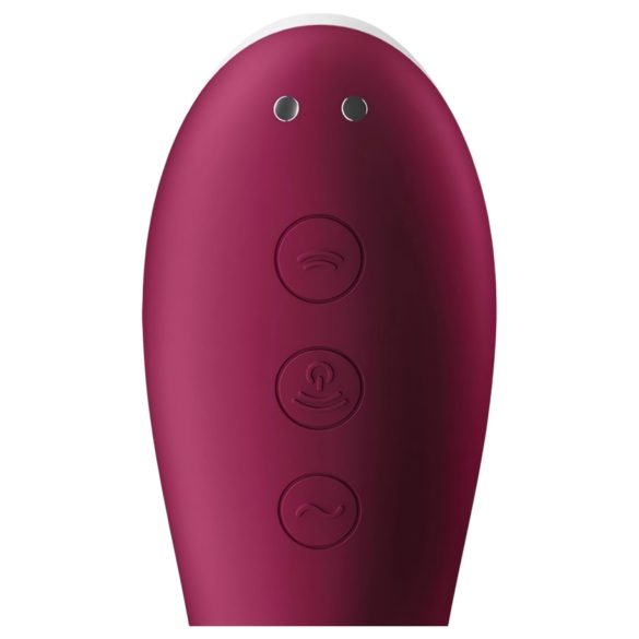 Satisfyer Dual Crush - dobbel nytelse vibrator (rød)