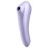 Satisfyer Dobbel Glede - smart 2-i-1 luftbølgevibrator (lilla)
