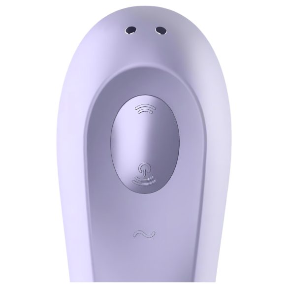 Satisfyer Dobbel Glede - smart 2-i-1 luftbølgevibrator (lilla)