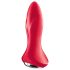 Satisfyer Rotator Plug 1 - oppladbar anale vibrator med perler (rød)