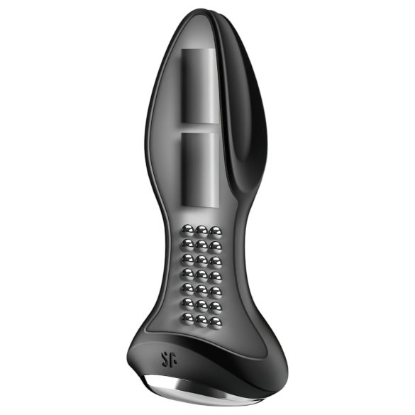 Satisfyer Rotator Plug 2 - perlet analvibrator (svart)