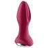 Satisfyer Rotator Plug 2 - oppladbar, perlet analvibrator (rød)