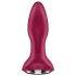 Satisfyer Rotator Plug 2 - oppladbar, perlet analvibrator (rød)