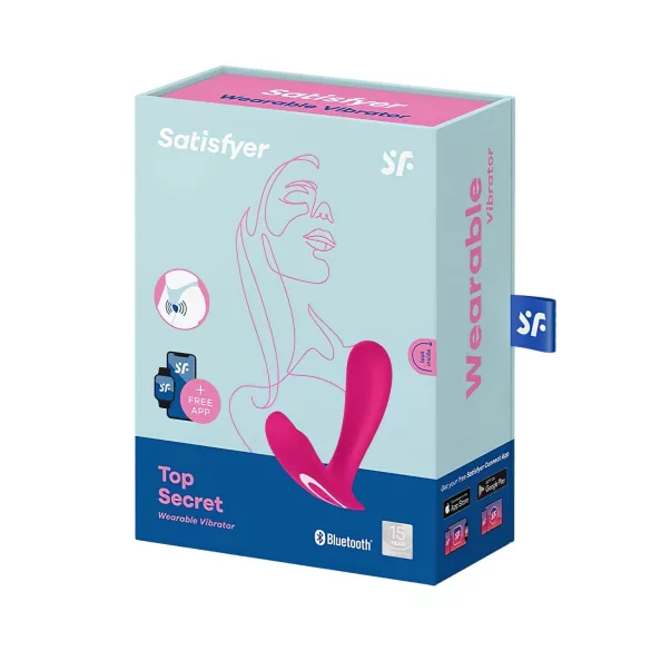 Satisfyer Top Secret - App-styrt vibrator (rosa)