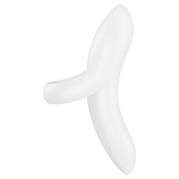 Satisfyer Bold Lover - oppladbar, vanntett fingervibrator (hvit)