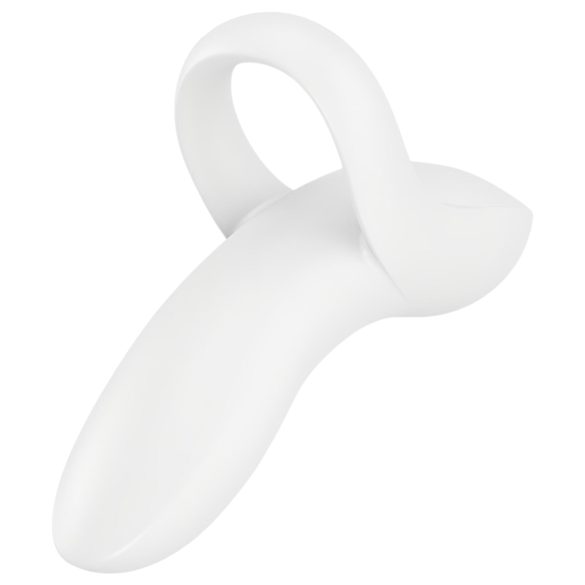 Satisfyer Bold Lover - oppladbar, vanntett fingervibrator (hvit)