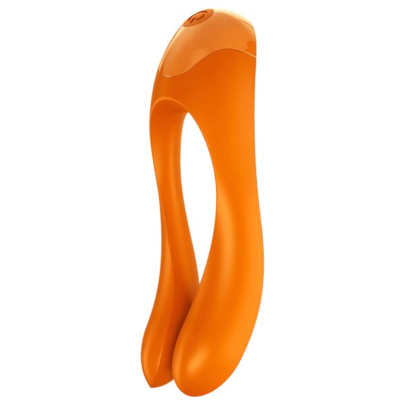Satisfyer Candy Cane - oppladbar, vanntett to-armet vibrator (oransje)