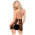 Penthouse Libido Boost - blondesett babydoll og stringtruse (svart)