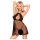 Penthouse Libido Boost - blondesett babydoll og stringtruse (svart) - L/XL