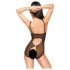 Penthouse Turned on - åpen blondebody (svart) - L/XL