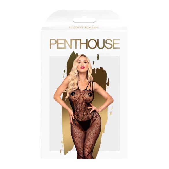Penthouse Dirty Mind - Åpen Nettingdrakt (Svart)