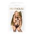 Penthouse Gangsta Babe - komplett sort sett med netting (svart) - XL