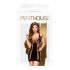 Penthouse Saftig Gift - stroppeløs minikjole (svart) - XL