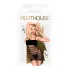 Penthouse Ecstasy Queen - stripete nettkjole (svart) - XL