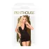 Penthouse Jordryster - halterneck-kjole og stringtruse (svart) - L/XL