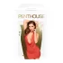 Penthouse Heart Rob - halterneck kjole og stringtruse (rød) - L/XL