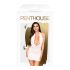 Penthouse Heart Rob - halterneck kjole og stringtruse (hvit)