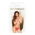 Penthouse Hot Getaway - blonder, åpen tanga med sløyfe (rød) - L/XL