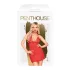 Penthouse Bedtime Story - nattkjole & stringtruse (rød) - M/L