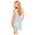 Penthouse Naughty Doll - blondekjole og stringtruse (blå) - M/L