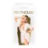 Penthouse Hypnotic Power - blondé kort kåpe og stringtruse (hvit) - XL