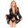 Penthouse Hypnotic Power - blonde kimono med stringtruse (svart)