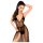 Penthouse Forplay - frekk blondebody med tyllskjerf (svart) - M/L