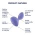 Satisfyer Sweet Seal - smart analvibrator (lilla)