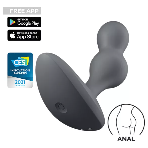 Satisfyer Deep Diver - appstyrt analvibrator (grå)