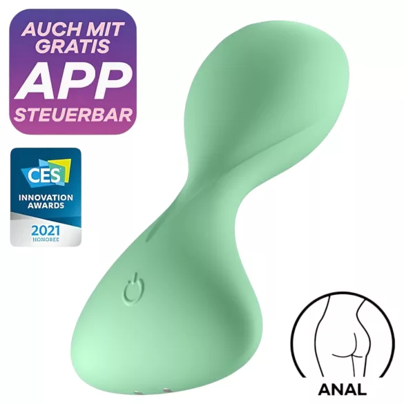 Satisfyer Trendsetter - app-styrt analvibrator (grønn)