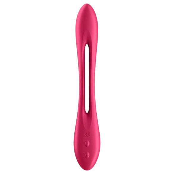 Satisfyer Elastic Joy - oppladbar, fleksibel parvibrator (rød)