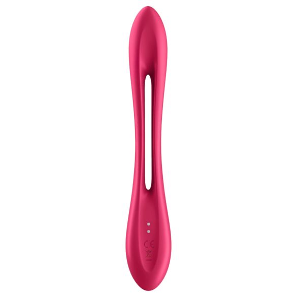 Satisfyer Elastic Joy - oppladbar, fleksibel parvibrator (rød)