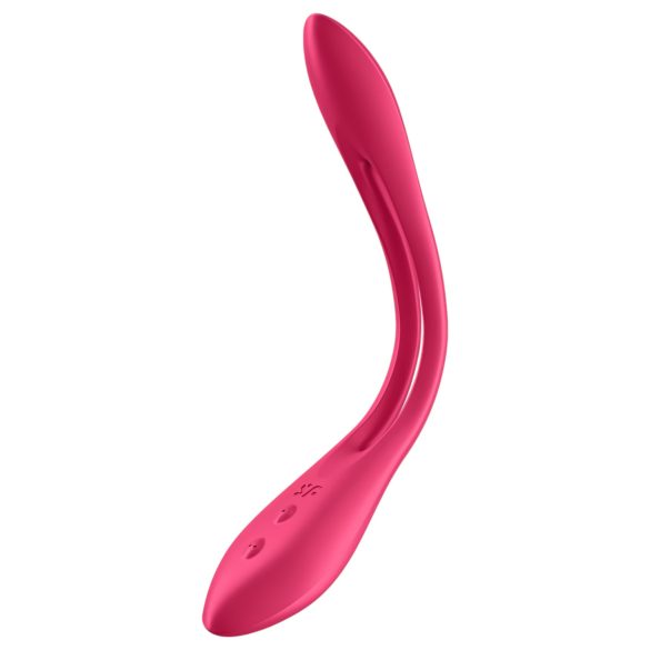 Satisfyer Elastic Joy - oppladbar, fleksibel parvibrator (rød)
