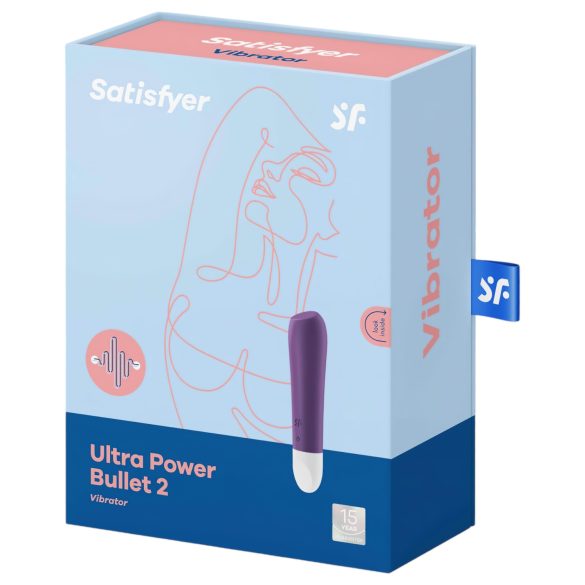 Satisfyer Ultra Power Bullet 2 - oppladbar, vanntett vibrator (lilla)