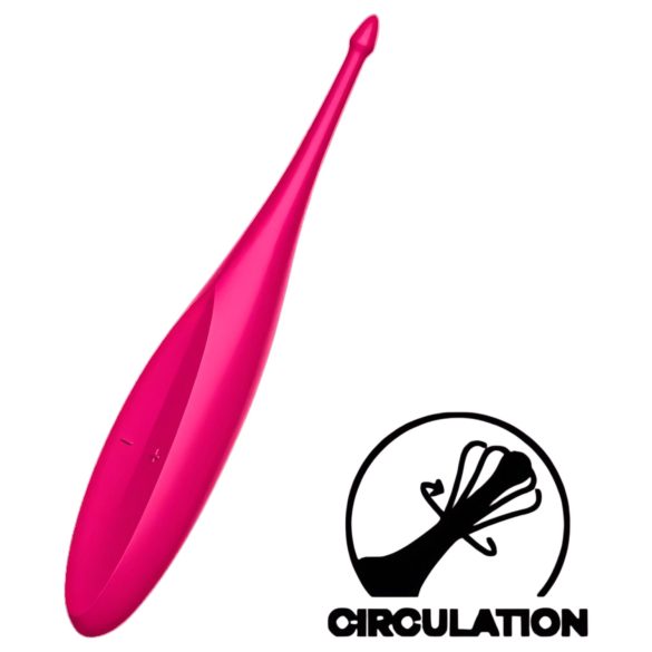 Satisfyer Twirling Fun - vanntett, rosa klitorisvibrator