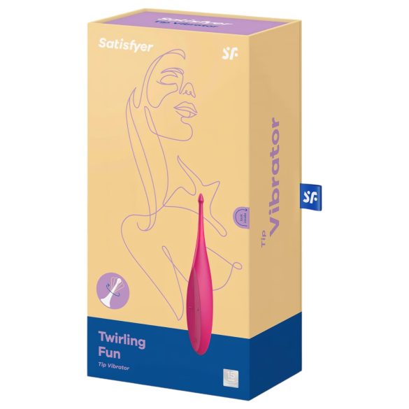Satisfyer Twirling Fun - vanntett, rosa klitorisvibrator