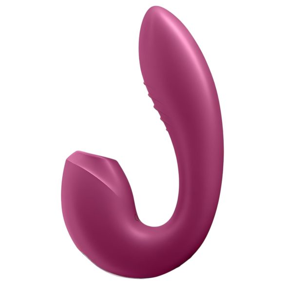Satisfyer Sunray - oppladbar 2-i-1 luftbølgevibrator (rød)