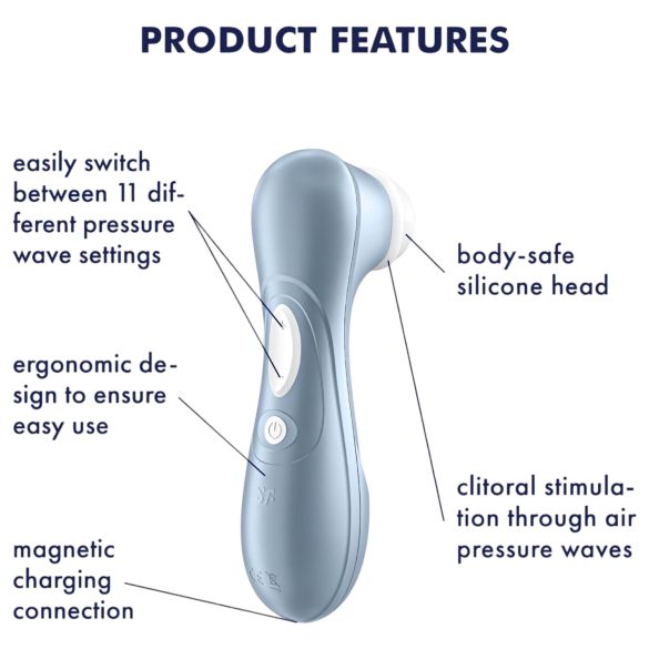 Satisfyer Pro 2 Gen2 - Oppladbar Lufttrykk Klitorisstimulator (Blå)
